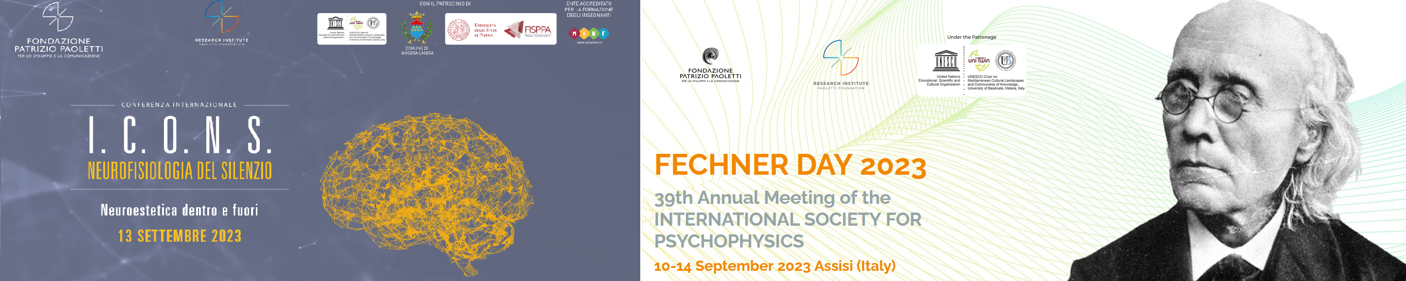 RINED organizza il Fechner Day e I.C.O.N.S. 2023